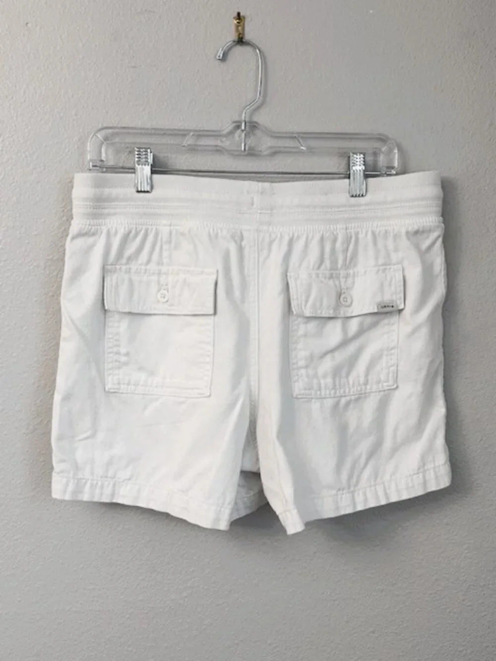 Women's Orvis Classic Collection White Drawstring Pull-On Shorts - Size Medium - Picture 9 of 13